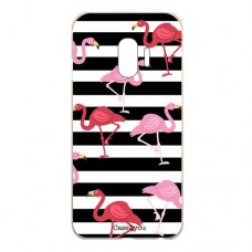 Capa para Samsung Galaxy J2 Pro 2018 Case2you - Flamingos Listrado